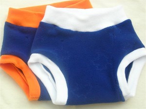 A pair of pants that resembles fabric and material