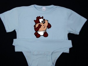 It resembled a baby's garment and was called a onesie.