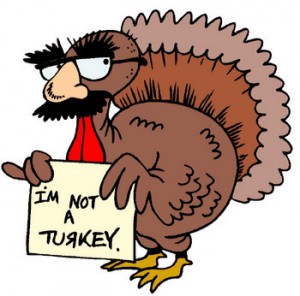 At a Renaissance Fair, there is a Sneaky Turkey.
