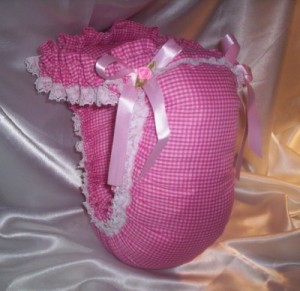 A pink panty that is thus padded has been observed.