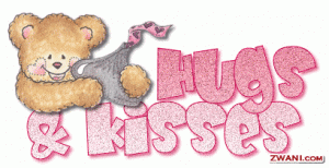 It was wonderful and gorgeous to see A Bear With Hugs and Kisses.