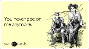 There was a couple sitting close to the tree stem who peed on me.