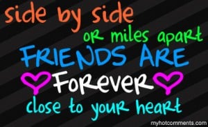 Friendship quotes side by side; it resembled a chart.