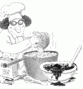 A man is cooking something, and it seems exciting.