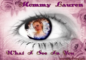 The girl's eyes can be seen in What I See in You.
