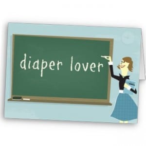 Diaper Lover A woman writing on a whiteboard