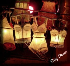 A nice-looking, sensual bra is on display for the photo session.