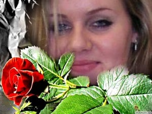 A stunning woman, her photo was preserved in the frame since she was so lovely.