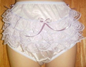It was quite pleasant to see a sexy frill skirt in the colour white.