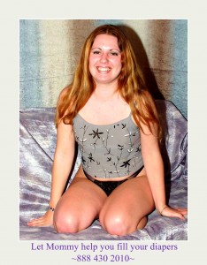 A gorgeous female is sitting there, looking hot and seductive. She displays her hot butts.