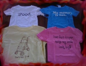 A colourful T-shirt with a lovely design came in the tray.