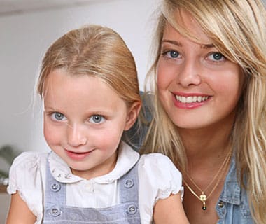 Employee Love a mother and the adorable young girl were present as they posed for pictures.