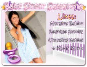 A baby girl is wearing the trowel. She is attractive and sexy, and her grin is adorable.