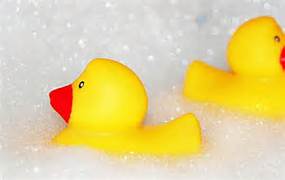 The picture features a Bubble Bath Duck, which looks cute and was used in the photo session.
