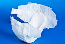 A sexy diaper has a beautiful appearance and looks hot.