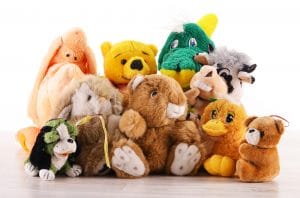 There were numerous animal toys, one of which was a lovely stuffed animal.