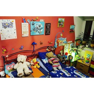It was lovely to see a playroom, and the toys were lovely.