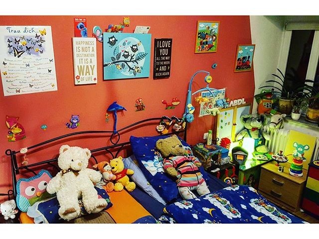 It was lovely to see a playroom, and the toys were lovely.