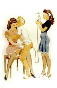 A Punishment Phone Sex man is sitting on her lap while she is receiving treatment, and he is only pressing her porn.