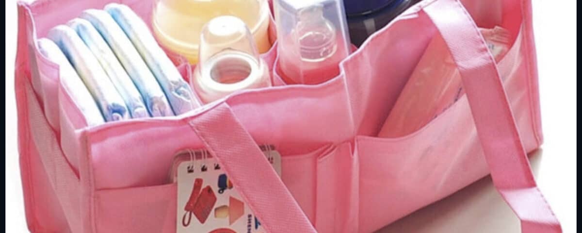 Mommy items and sexy diapers are on display.