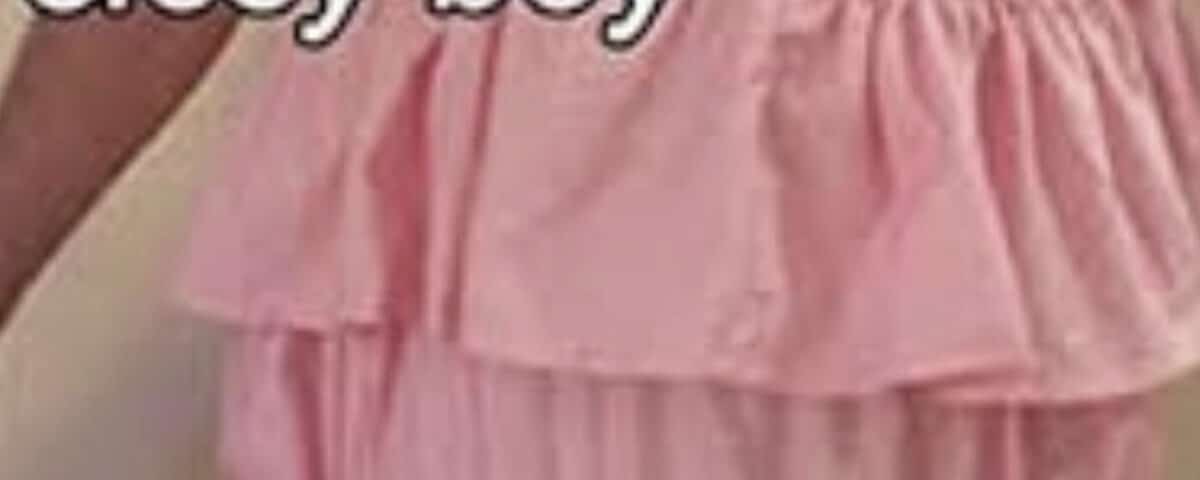 Standing there in the pink diaper is a hot dude.